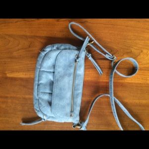 Nordstrom Ocean Blue 100% Soft Leather Crossbody